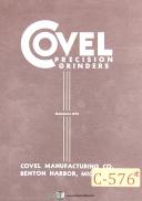 Covel-Covel No. 15, 6 x 18 Surface Grinder, Operations and Parts Manual 1951-15-No. 15-02